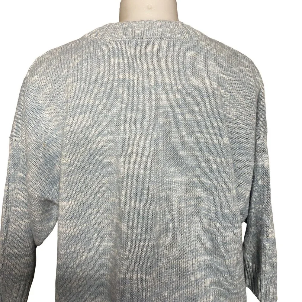 Vintage Venezia Light Blue Half Sleeve Sweater Size 2X - Picture 8 of 9